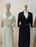 Women Elegant Double Breasted Blazer Long Dress With Waist Belty